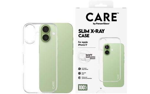 Coque pour iPhone 17 - PanzerGlass Care X-Ray - Transparente