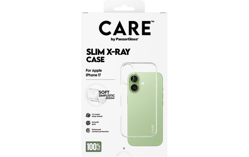 Coque pour iPhone 17 - PanzerGlass Care X-Ray - Transparente