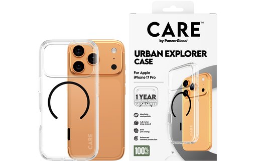 Coque MagSafe pour iPhone 17 Pro - PanzerGlass Care Urban Explorer - Clear