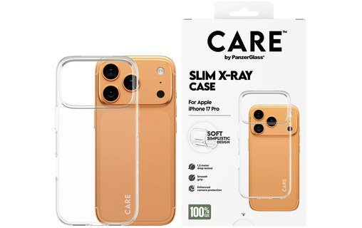 Coque pour iPhone 17 Pro - PanzerGlass Care X-Ray - Transparente