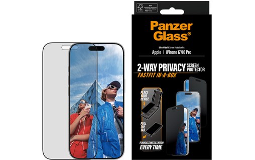 Protection d'écran pour iPhone 17 - PanzerGlass Privacy Screen