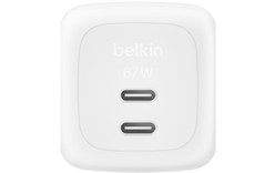 Chargeur USB-C 67W - 2 ports - Belkin BoostCharge Pro - Blanc