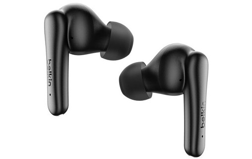 Écouteurs sans fil Belkin SoundForm Rhythm à réduction de bruit, Noir