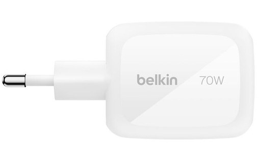 Chargeur USB-C & USB-A 70W - 3 ports - Belkin BoostCharge Pro - Blanc