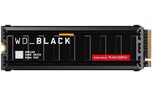 Western Digital WD Black SN8100 8 To - SSD M.2 2280 NVMe PCIe 5.0 avec dissipate