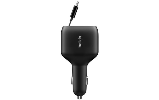Chargeur allume cigare USB-C & USB-A 75W - Belkin BoostCharge - Noir