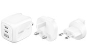 Chargeur USB-C & USB-A 70W - 3 ports - Belkin BoostCharge Pro - Blanc