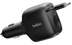 Chargeur allume cigare USB-C & USB-A 75W - Belkin BoostCharge - Noir