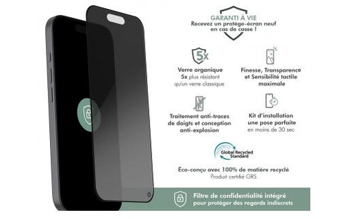 Protection d'écran pour iPhone 17 Pro - BigBen Anti Espion