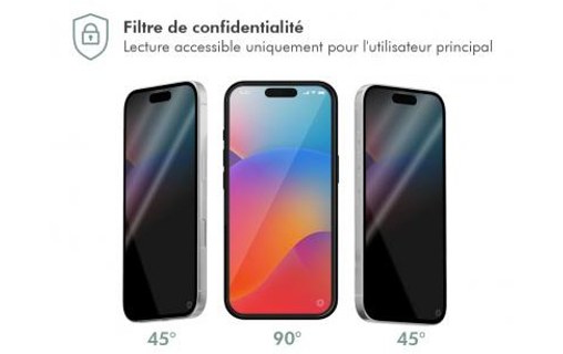 Protection d'écran pour iPhone 17 Pro - BigBen Anti Espion