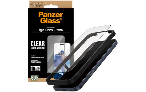 Protection d'écran pour iPhone 17 Pro Max - PanzerGlass Ultra-Wide