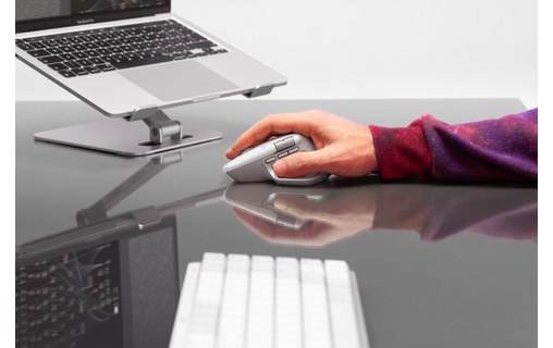 Souris sans fil Logitech MX Master 4 - Grise - Ergonomique