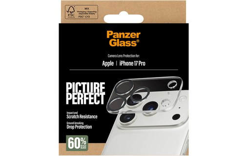 Protection caméra pour iPhone 17 Pro - PanzerGlass PicturePerfect