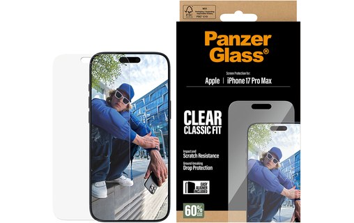 Protection d'écran pour iPhone 17 Pro Max - PanzerGlass Classique