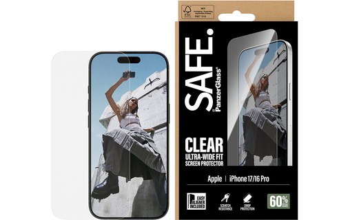 Protection d'écran pour iPhone 17 - PanzerGlass SAFE