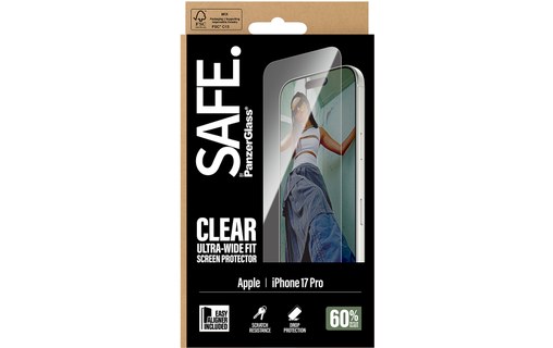 Protection d'écran pour iPhone 17 Pro - PanzerGlass SAFE