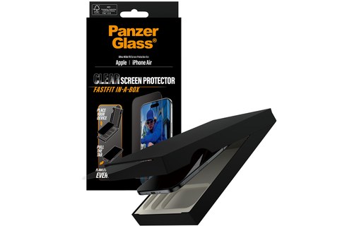 Protection d'écran pour iPhone Air - PanzerGlass Ultra-Wide avec applicateur