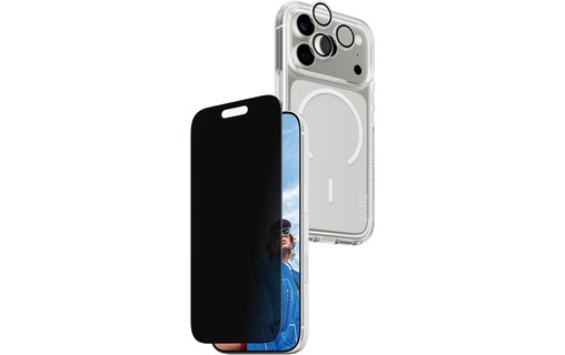 Protection d'écran pour iPhone 17 Pro - PanzerGlass CARE Privacy 3-en-1