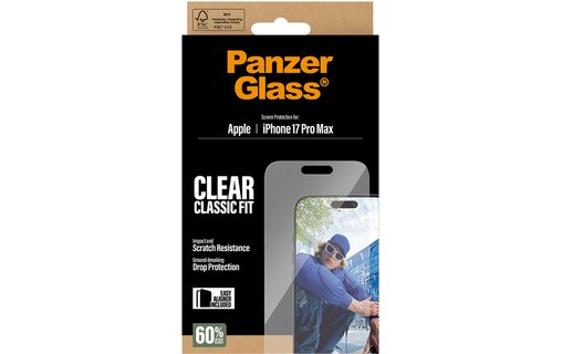 Protection d'écran pour iPhone 17 Pro Max - PanzerGlass Classique