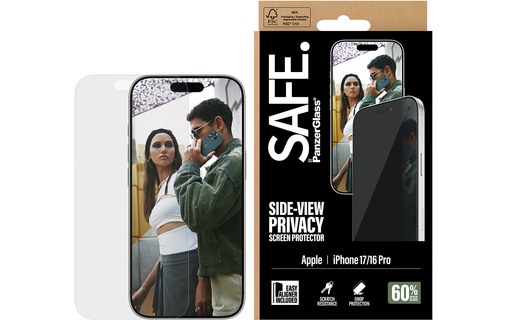 Protection d'écran pour iPhone 17 - PanzerGlass SAFE Privacy
