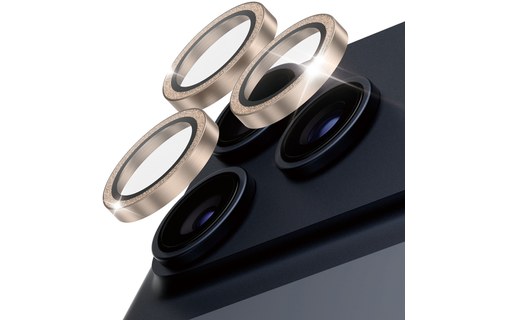 Protection caméra pour iPhone 16/17 Pro et Pro Max - PanzerGlass Hoops - Or