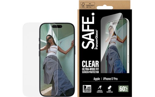 Protection d'écran pour iPhone 17 Pro - PanzerGlass SAFE