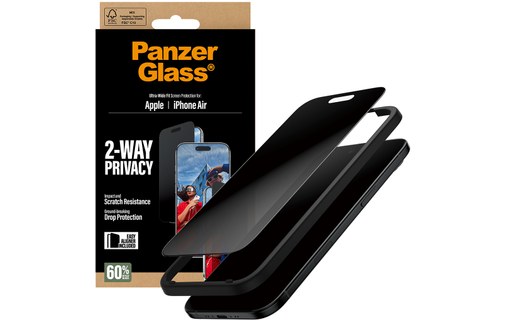 Protection d'écran pour iPhone Air - PanzerGlass 2-Way Privacy