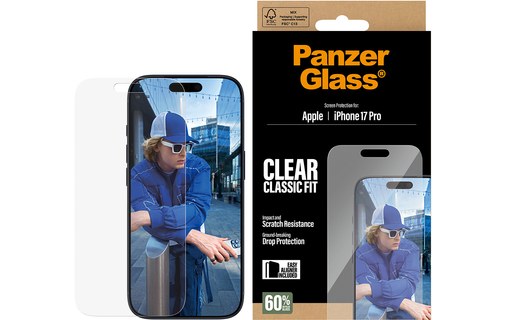 Protection d'écran pour iPhone 17 Pro - PanzerGlass Classique EasyAligner