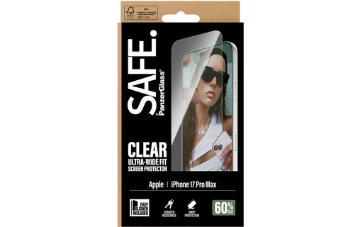Protection d'écran pour iPhone 17 Pro Max - PanzerGlass SAFE