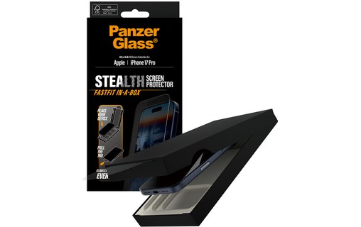 Protection d'écran pour iPhone 17 Pro - PanzerGlass Stealth Ultra-Wide