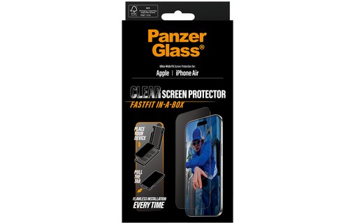 Protection d'écran pour iPhone Air - PanzerGlass Ultra-Wide avec applicateur