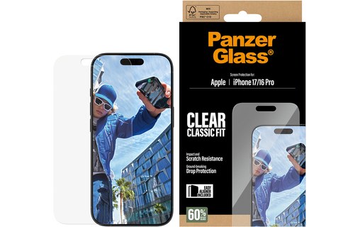 Protection d'écran pour iPhone 17 - PanzerGlass Classique EasyAligner