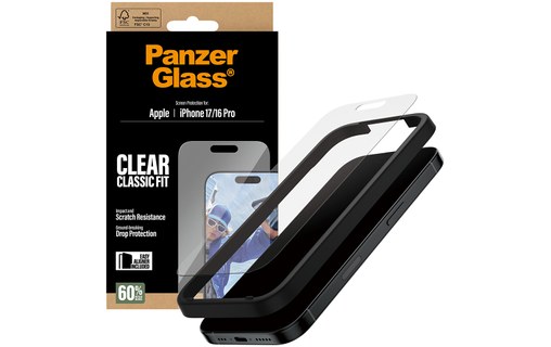 Protection d'écran pour iPhone 17 - PanzerGlass Classique EasyAligner