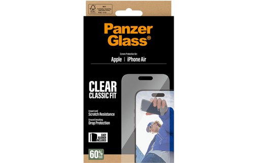Protection d'écran pour iPhone Air - PanzerGlass Classique EasyAligner