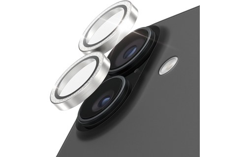 Protection caméra pour iPhone 17,16 et 16 Plus - PanzerGlass Hoops - Argent