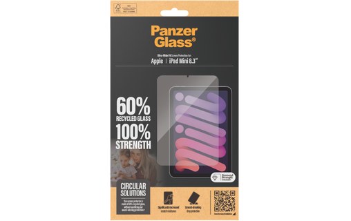 PanzerGlass ® Screen Protector iPad Mini 8.3' (2021, 2024) | Ultra-Wide Fit Prot