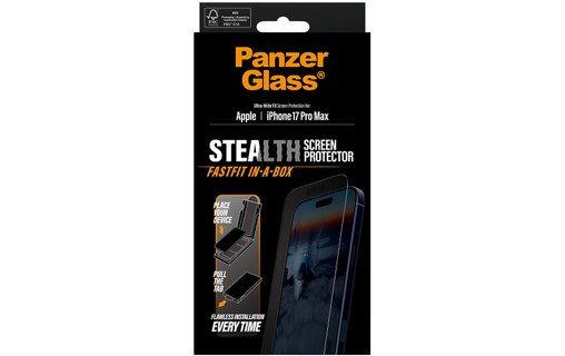 Protection d'écran pour iPhone 17 Pro Max - PanzerGlass Stealth Ultra-Wide