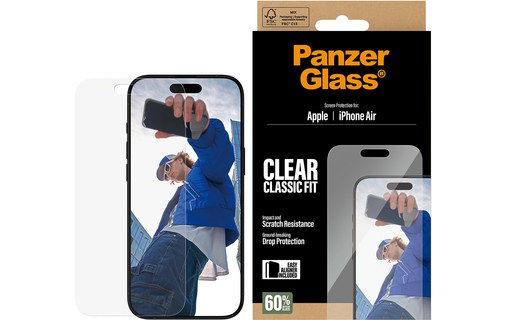 Protection d'écran pour iPhone Air - PanzerGlass Classique EasyAligner