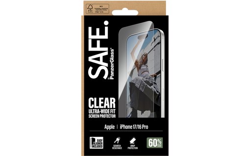 Protection d'écran pour iPhone 17 - PanzerGlass SAFE