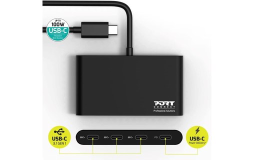 HUB USB C 4 PORTS USB C