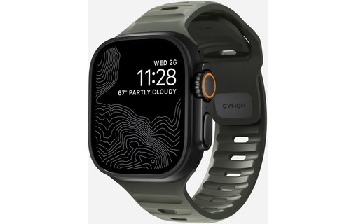 Bracelet Sport pour Apple Watch 46 mm - Nomad Sport Band - Ash Green