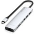 Dock USB-C 7 ports - Satechi 7-en-1 Adapter - Argent - HDMI 4K + RJ45
