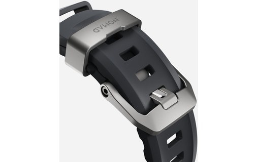 Bracelet Sport pour Apple Watch 46 mm - Nomad Rocky Point Storm - Titane Naturel