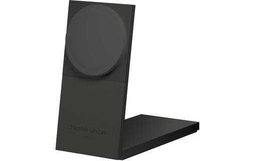 Chargeur MagSafe pour iPhone - Native Union Rise 2-en-1 - Noir