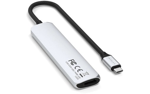 Station d'accueil - Satechi 6-en-1 Slim Adapter - Argent