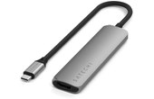 Dock USB-C 4 ports - Satechi 4-in-1 Adapter - Gris Sidéral - HDMI 4K + USB