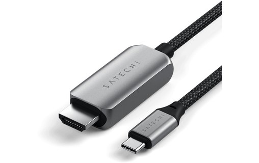 Câble USB-C vers HDMI - Satechi - 8K - 1,95 m - Argent