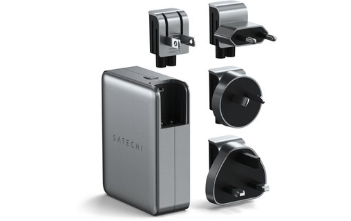 Chargeur USB-C 145 W - Satechi Travel - Argent