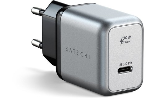 Satechi ST-UC30WCM-EU chargeur d'appareils mobiles Universel Noir, Argent Secteu
