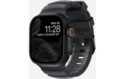 Bracelet Sport pour Apple Watch 46 mm - Nomad Rocky Point Storm - Titane Noir